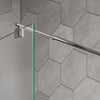 Shower enclosure Walk-In Nano real glass EX101 - frosted glass - width selectable