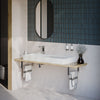 TWG222 wall-mounted washbasin in mineral cast