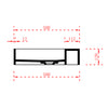 TWG222 wall-mounted washbasin in mineral cast