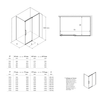 Corner shower with sliding door Soft-Close DX906 FLEX