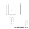 LED illuminated mirror bathroom mirror 2073