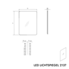 LED light mirror bathroom mirror 2137