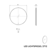 LED illuminated mirror 2712 - 2.0