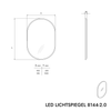 LED illuminated mirror 8144-2.0 Oval