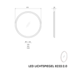 LED illuminated mirror 8232-2.0 Round