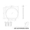 LED Lichtspiegel BOVA 2.0 rund