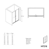 Niche shower with double swing doors NT218