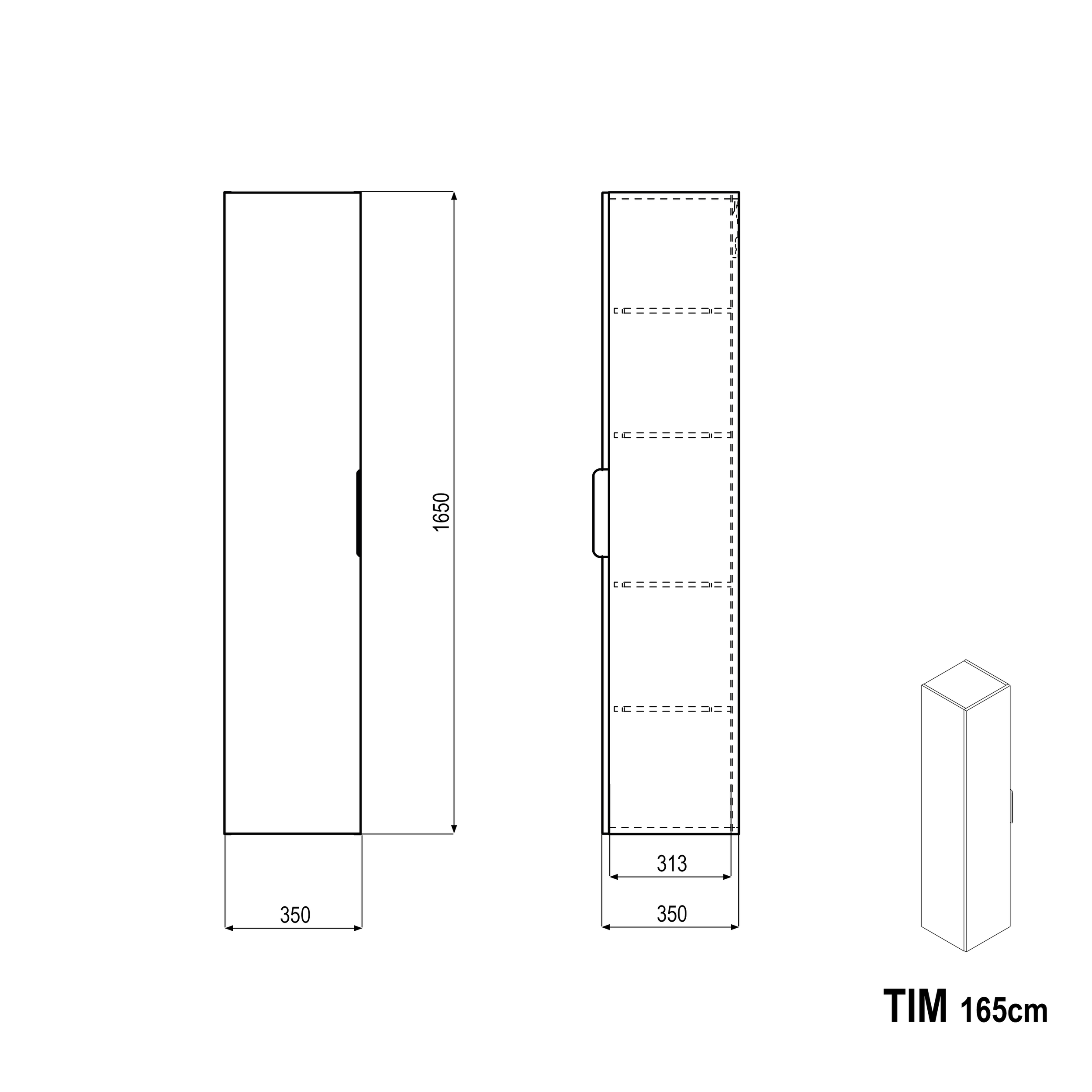 Tall unit TIM