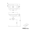 VIREO 80 cm vanity unit
