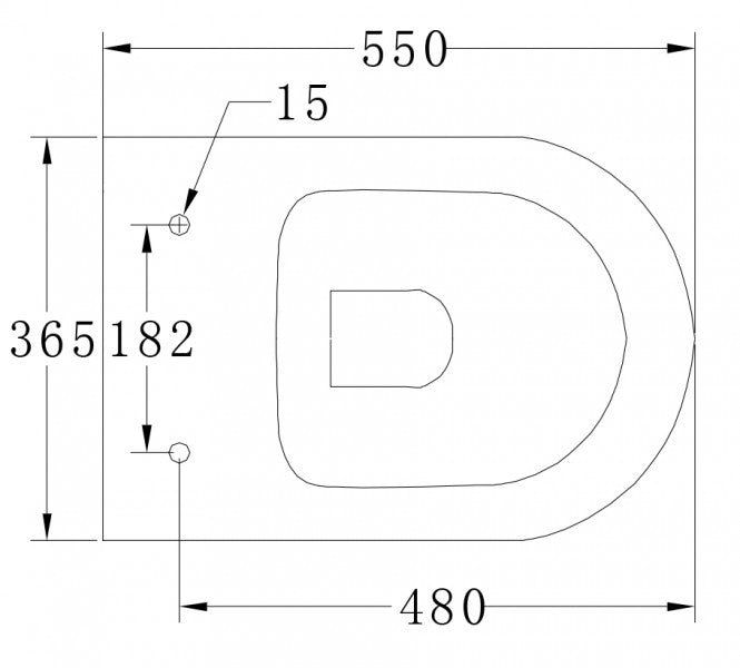 Wc-Komplettpaket 33:  WC B-8030R Schwarz Matt mit Soft-Close Sitz