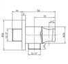 Shower Wall Elbow with Hand Shower Holder BA003