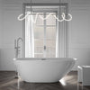 Freestanding bath tub ROMA 2.0 acrylic white glossy