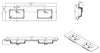 Bathroom furniture set Flora 1900