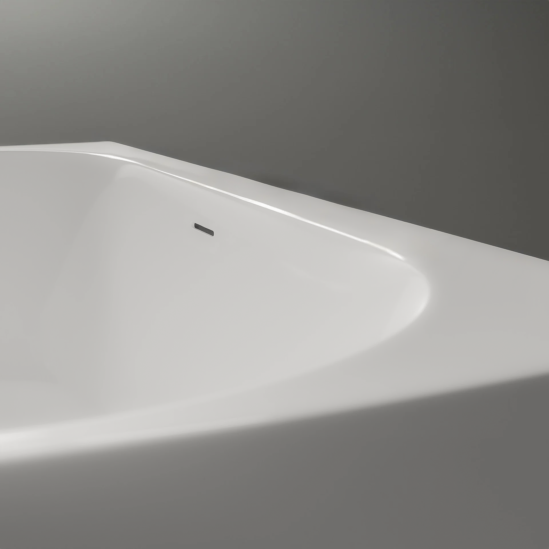 Semi-freestanding bathtub NORA