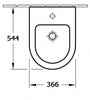Hochwertiges Wand-Hänge-Bidet CH2019V - Optional mit Zubehör