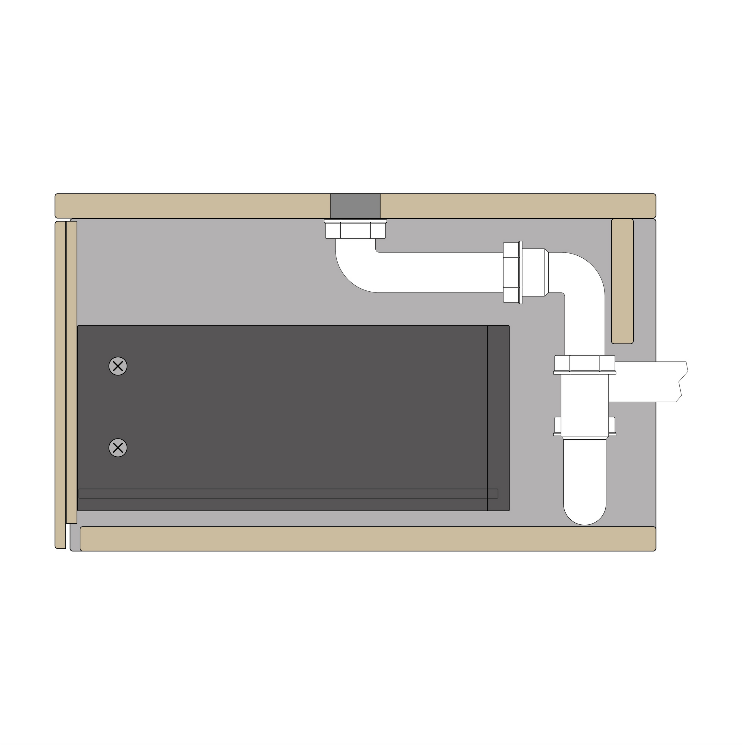 Washbasin cabinet TLB 150-48