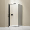 Matt Black Pivot Door Corner Shower Enclosure NT416