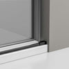 Nischendusche mit Schiebetür NT806 FLEX Schwarz matt