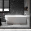 Semi freestanding space-saving bath NORA CORNER Acrylic