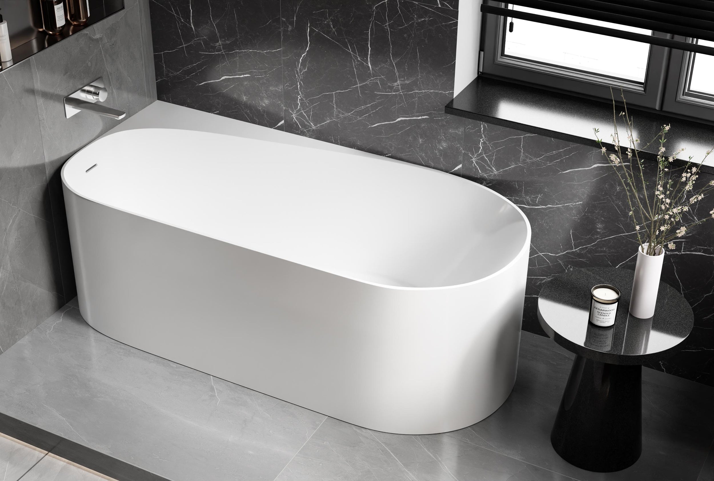 Freestanding bathtub ONDA CORNER Acrylic