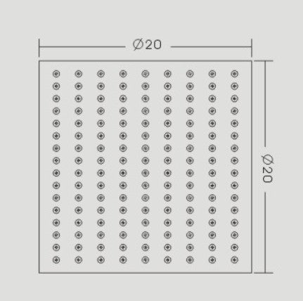 Shower panel for built-in bathroom XX1520C