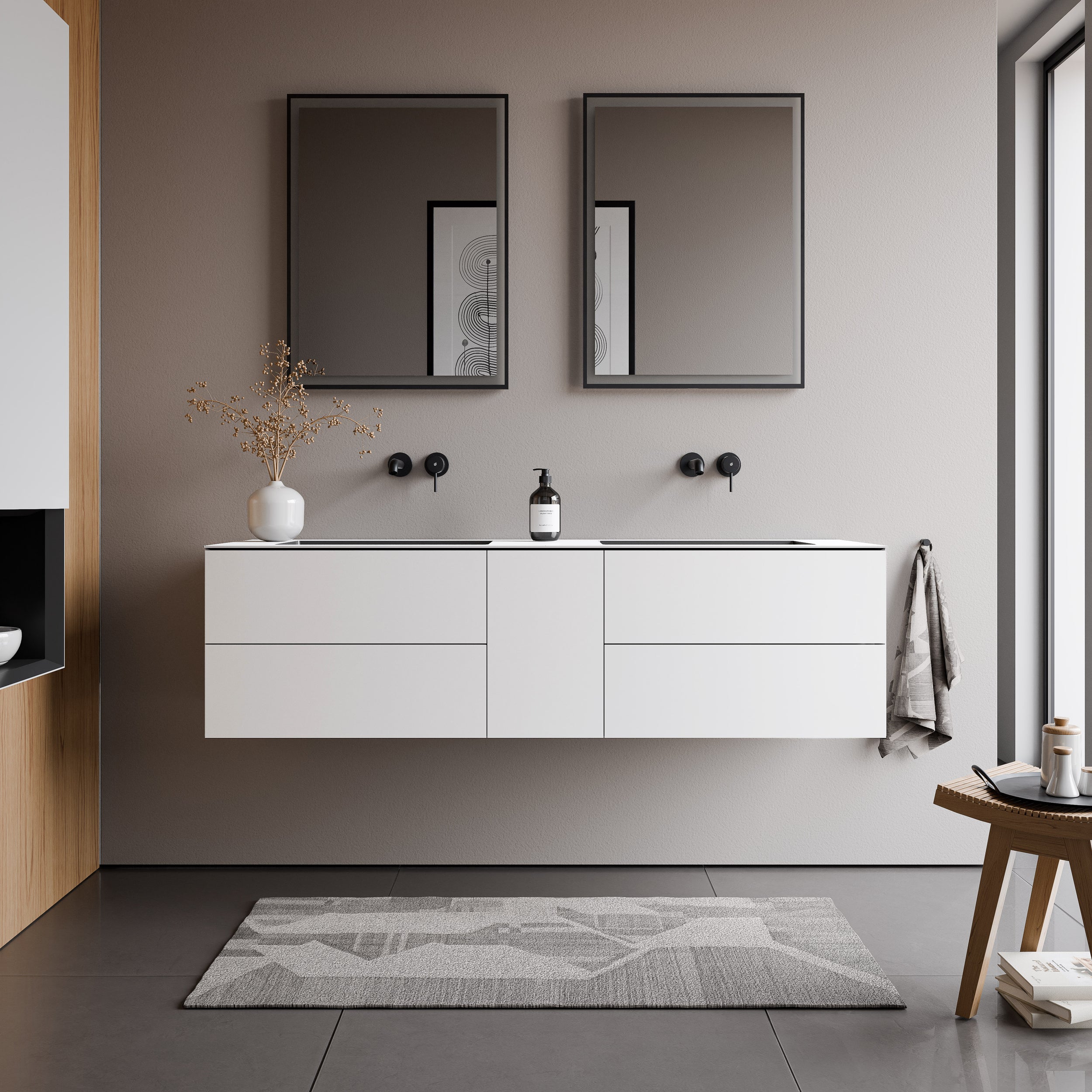 Full-size vanity unit ARCTIC 1600