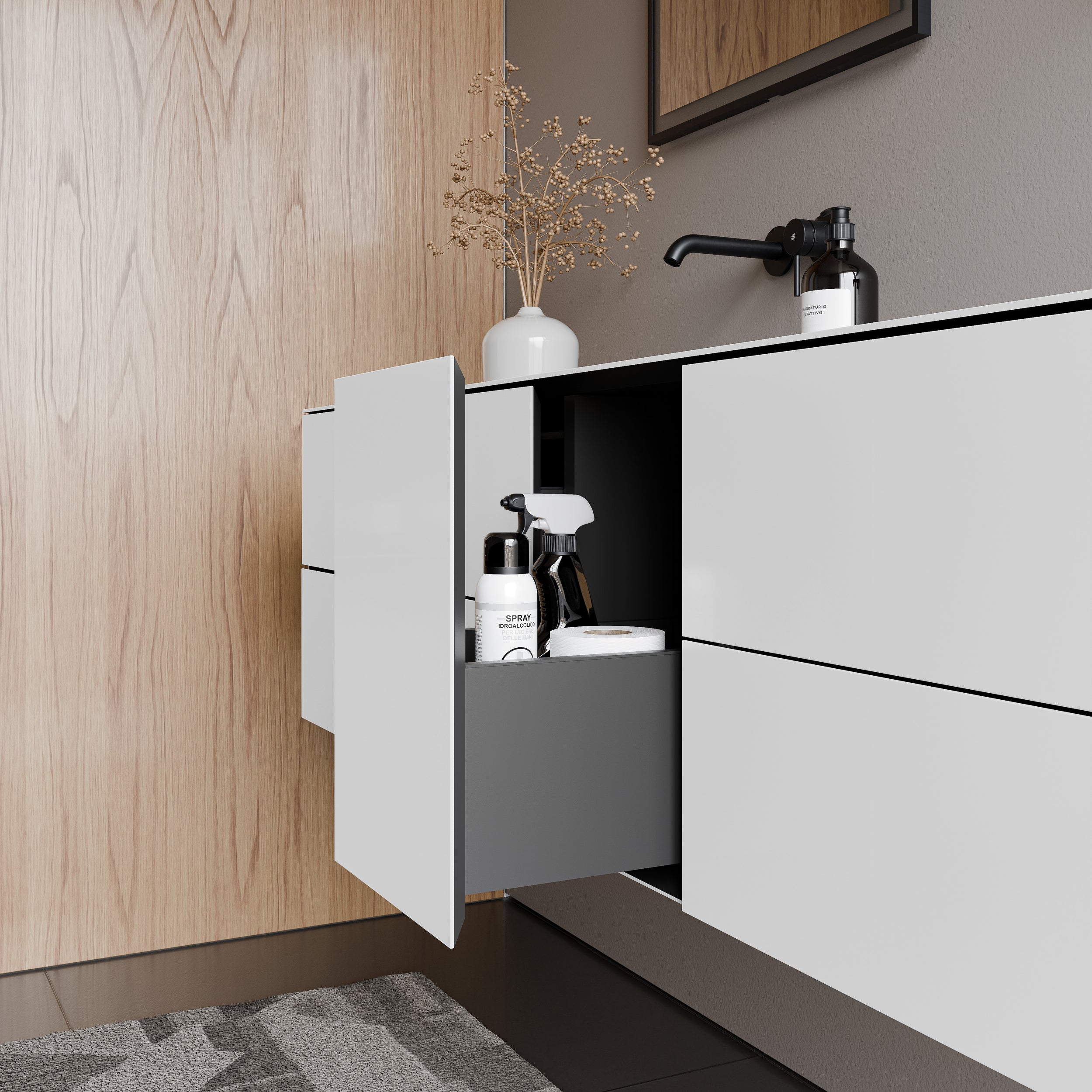 Full-size vanity unit ARCTIC 1400