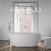 Freistehende Badewanne JAZZ PLUS 2.0 Acryl Weiß matt