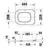 Duravit Univavo universal toilet seat with soft-close, square