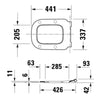 Duravit Univavo universal toilet seat with soft-close